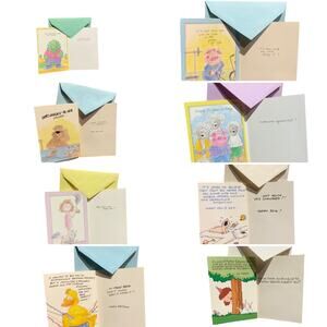 41 New Funny Vintage Characters Birthday Getting Older Greeting Cards Envelopes
